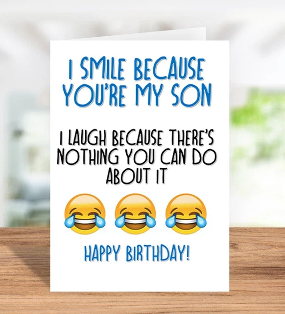Funny Hilarious Birthday Card For Son From Mum And Dad Novelty - View #2