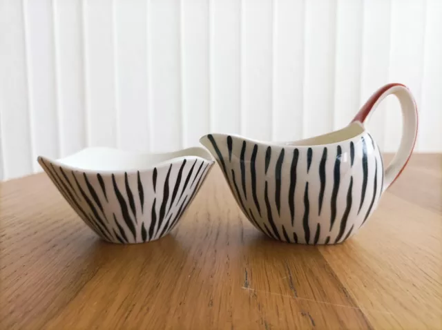 Retro Midwinter "Zambesi" Milk/Cream Jug & Sugar Bowl