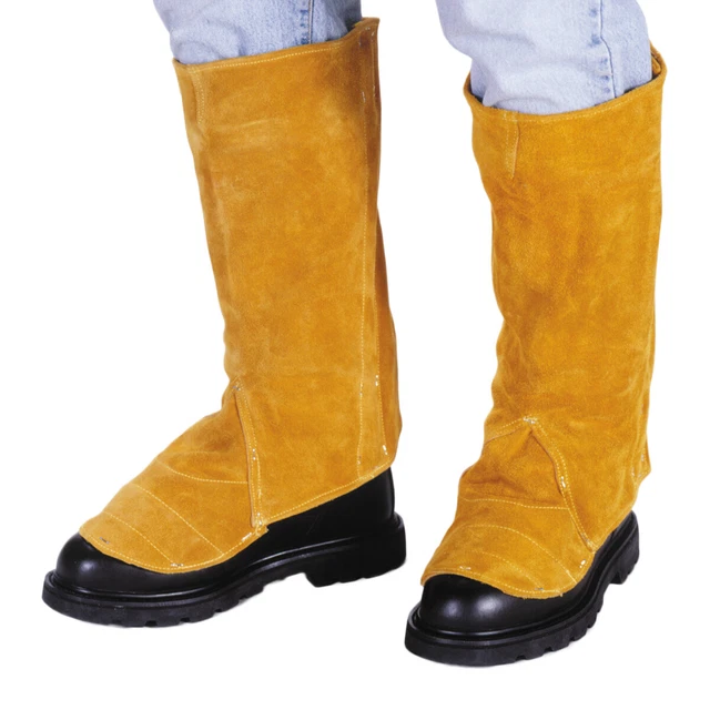 Radnor 15" Long Bourbon Brown Leather Legging With Spring Closure 64055158