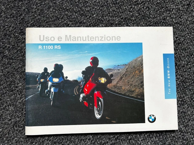 Bmw R1100rs - Libretto Uso e Manutenzione originale in italiano - Nuovo