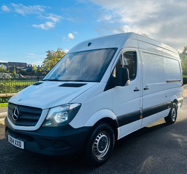 MERCEDES SPRINTER 2014 313 Cdi Mwb High Roof Panel Van - Euro 5 £7,995. ...