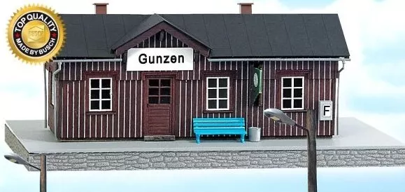 BUSCH 1462 HO Bausatz Bahnhof Gunzen #NEU in OVP#
