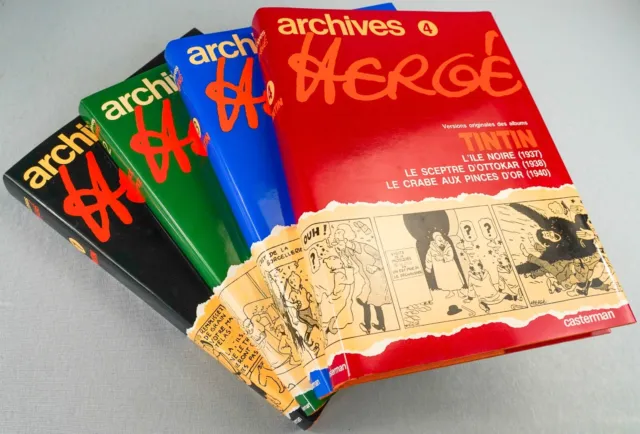 ARCHIVES HERGE Set 1-4: 1st Edition Tintin Books+Totor Hardback BUY INDIVIDUALLY