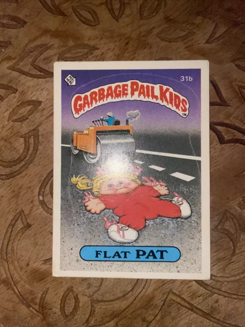 1985 Topps Garbage Pail Kids GPK Card First Series 1 OS1 Glossy  31b Flat Pat