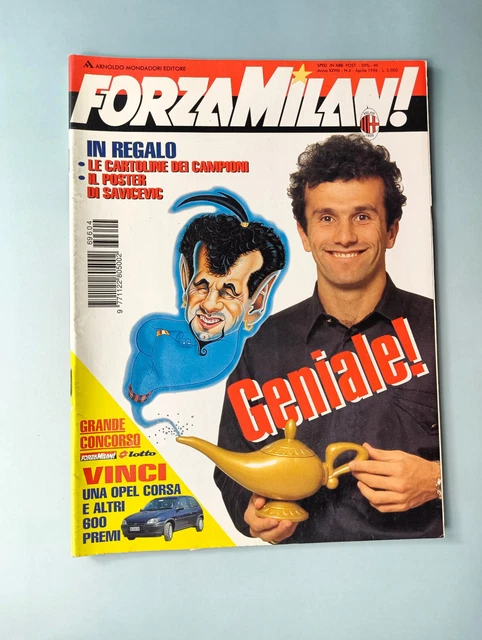 Forza Milan! 2 Février 1996 – Avec Cartes Weah, Albertini, Ielpo, Eranio + Poster Weah
