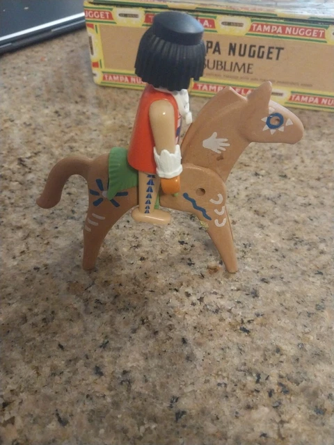 Vintage Playmobil Geobra Native American Indian Horse 1974