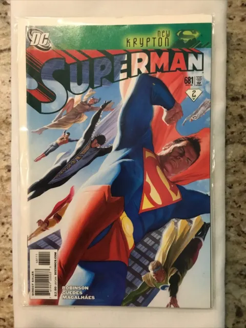 Superman #681 First Print Dc Comics (2008) Alex Ross Cover New Krypton