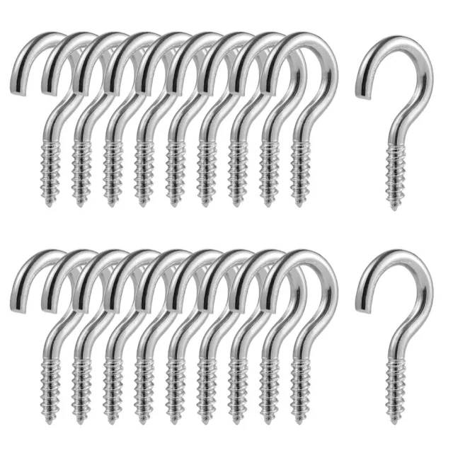 100 Pcs Hooks for Hanging Cup Hooks Screw in Hooks for Hanging Heavy Duty