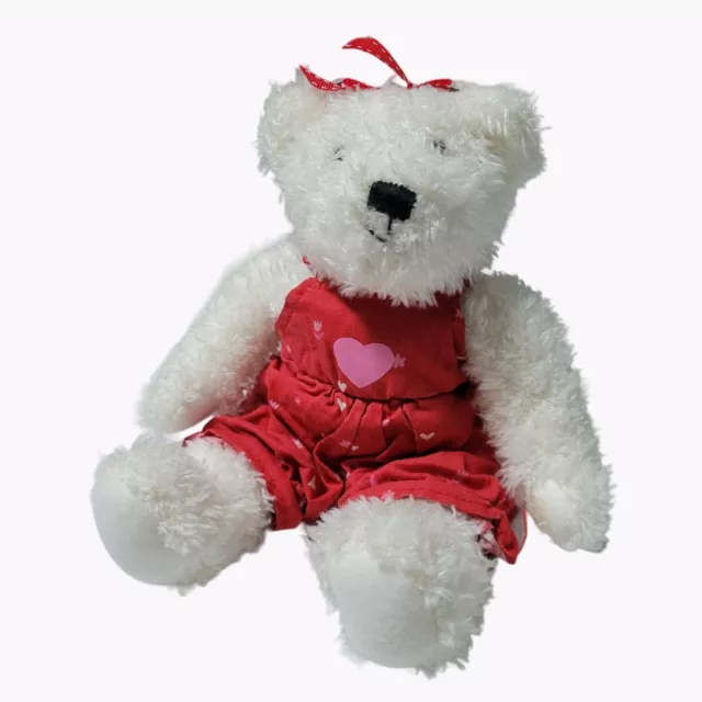 Hallmark Valentines Day Teddy Bear 9 inch Plush Red Outfit Hearts Stuffed Animal