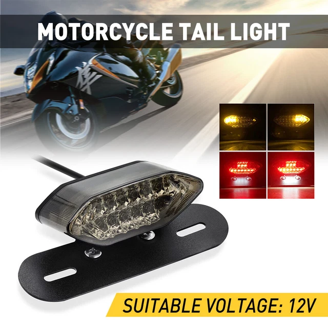 MOTORCYCLE INTEGRATED LED Tail Light Dual Turn Signal Brake License
