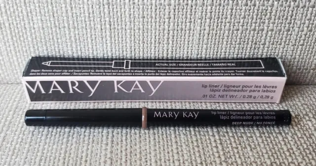 Delineador de labios Mary Kay desnudo profundo 0,01 oz 085796 NUEVO en caja
