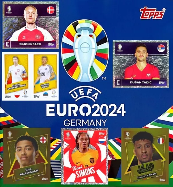 TOPPS EURO 2024 Germany Stickers (Group C Group D) 2/3 EUR 1,00