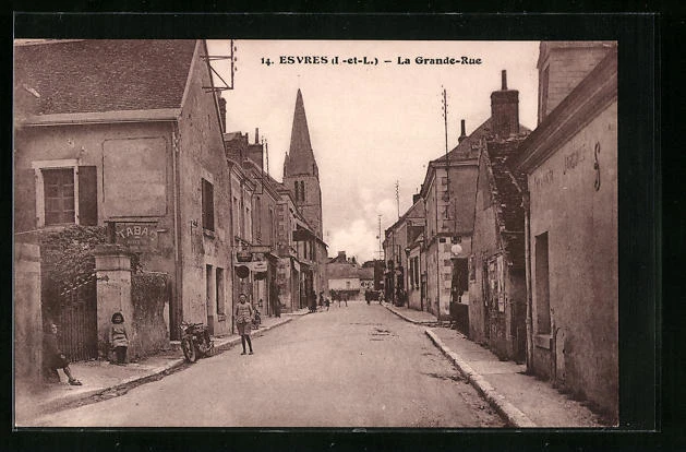 CPA Esvres, La Grande-Rue
