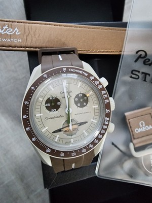 SWATCH X OMEGA Bioceramic MoonSwatch Mission To The Saturn w/rubber strap Â£412.60 - PicClick UK