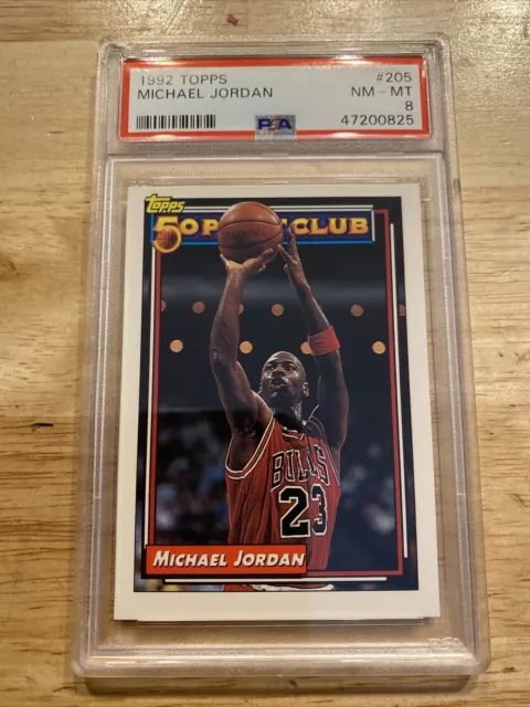 Michael Jordan PSA 8 Topps MJ Last Dance Collector Card 50 Point Club 1992 GIFT