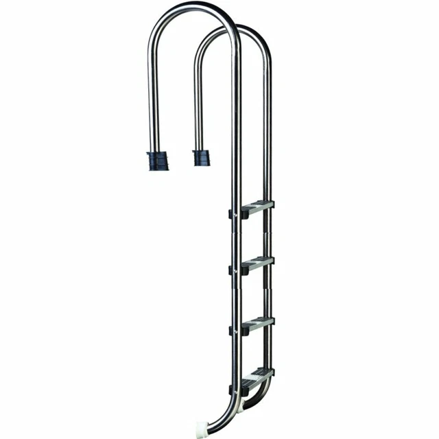 SCHWIMMBADLEITER EINBAULEITER EDELSTAHL Pool Leiter Engholm 4 stufig
