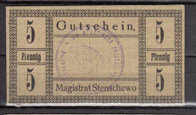 Stenschewo - Stadt - 5 Pfennig - Tieste 7135-05.01