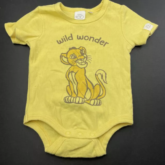 Girls,Boys size 00, Disney, Lion King ribbed bodysuit / romper, EUC