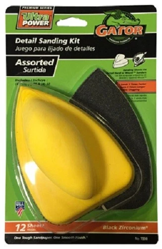Ali  Gator Grit, Mouse Hand Sanding Kit, Detail Sander