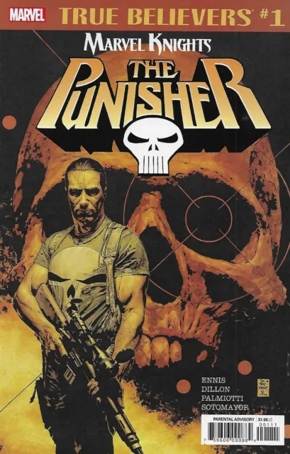 Punisher Comic 1 Marvel Knights Classic Reprint True Believers 2018