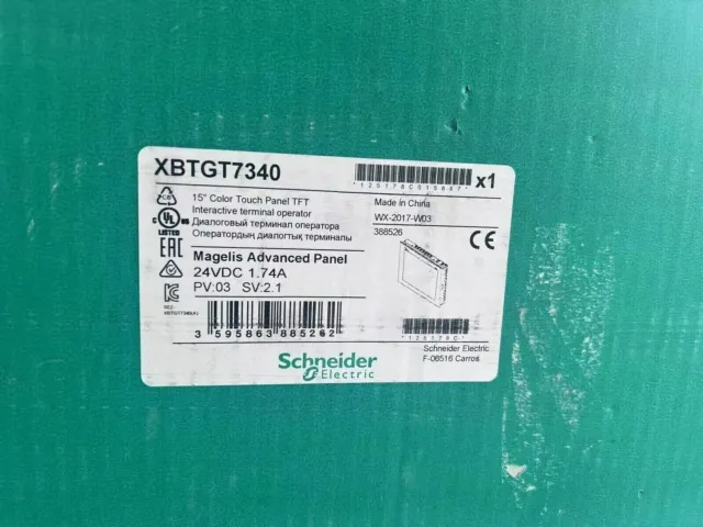1PCS New In Box SCHNEIDER XBTGT7340 15" Touch Screen Panel XBTGT7340