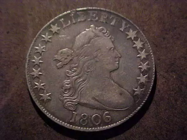 1806/5  XF Rare O-104  Variety    Draped Bust Half Dollar