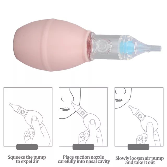 Baby Manual Nasal Aspirator Silikon Nase Mucus Sauger Reinigung TOS