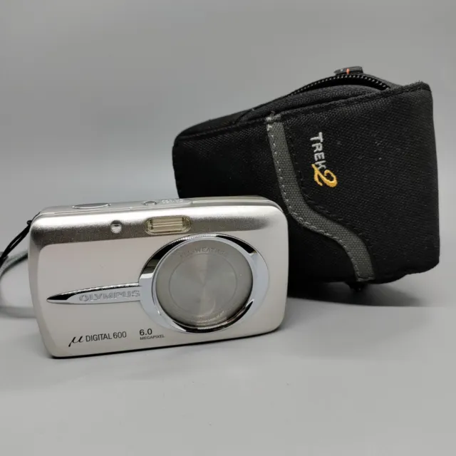 Olympus Mju 600 6.0MP Compact Digital Camera Silver Tested