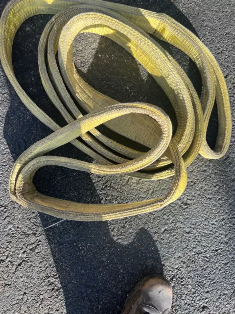 LIFTING NYLON SLING LIFTEX EE3 - 93 X 20 Ft YELLOW 25,000 Lb VERY GOOD CONDITION