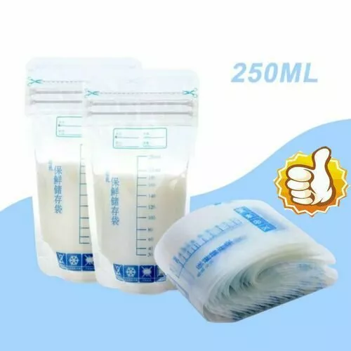 Pre-Sterilised Breastmilk Baby Breast Milk Storage Bags Pouches 250ML ZC