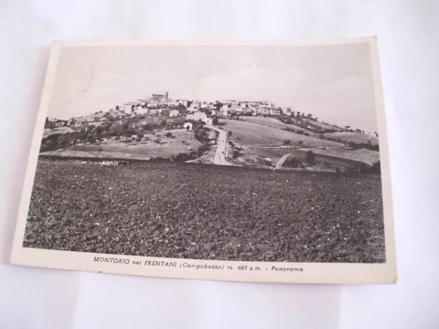 Campobasso Montorio nei Frentani m. 660 panorama - spedita f. g.  1954