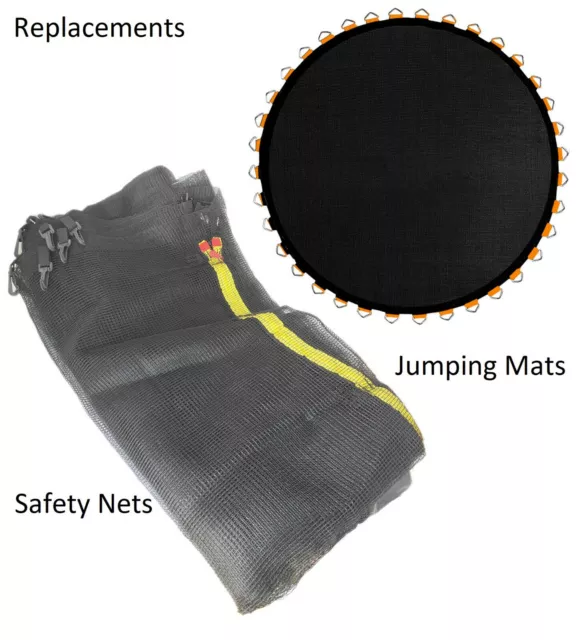 Round Trampoline Replacement Jumping Mat Safety Net 8ft 10ft 12ft