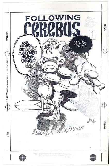 Following Cerebus #1 2004 Dave Sim Gerhard Win-Mill Aardvark UNUREAD VF to NM- 2