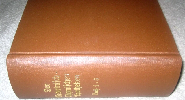 Apotheke  Buch   Medicinisch   in 5 Büchern  Hoffmann Apotheken Schatz 1620 RAR