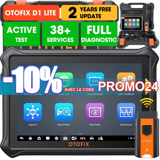 2024 OTOFIX D1 Lite PRO Voiture Valise OBD2 Outils diagnostics Systèmes Complète