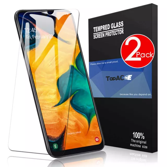 2Pack 9H Tempered Glass Screen Protector F Samsung Galaxy A15 A35 A05s S23 S24