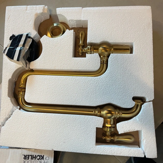 KOHLER 992702MB ARTIFACTS WallMount Pot Filler, Vibrant Brushed