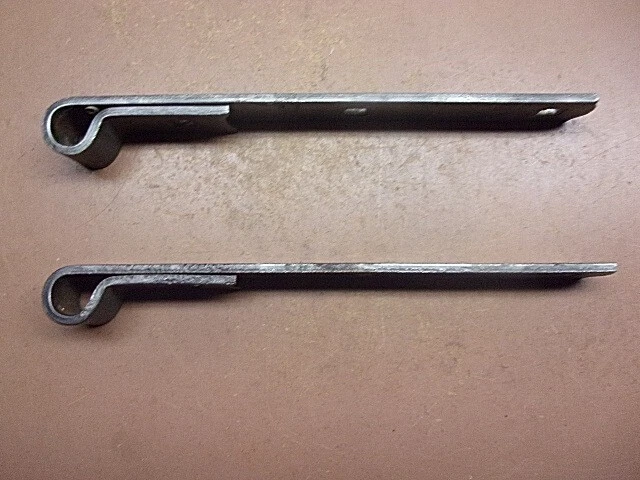 Two (2) Hand Made 10" Strap Hinges Gate Shed Barn Door needs Pintles Rugged Pair 2