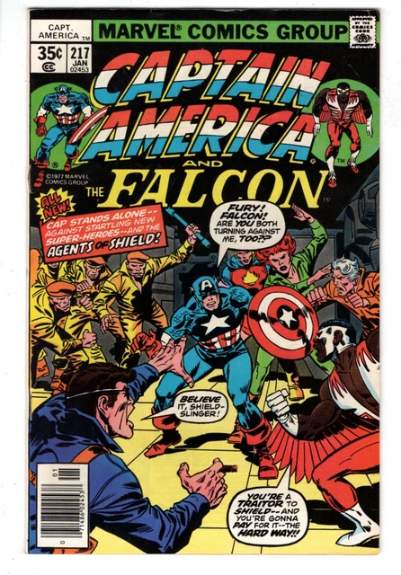 Captain America #217 (1978) - Grade 9.0 - 1St Appearance Of Quasar Marvel Man!