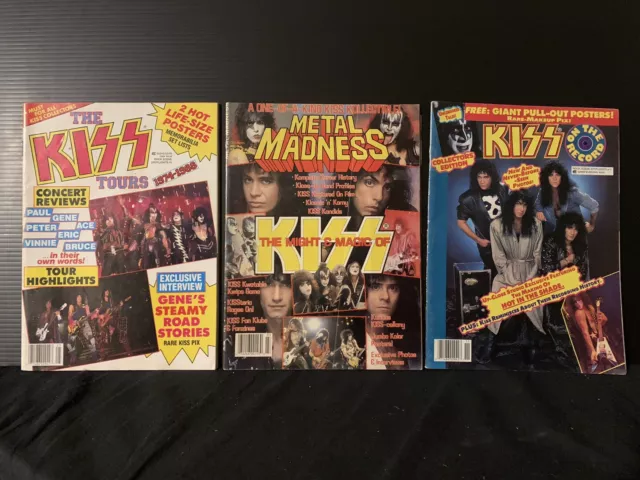 KISS MAGAZINE BUNDLE Live Wire 96 Music Trader 97 Guitar World 96 All Kiss  Cover $15.00 - PicClick AU