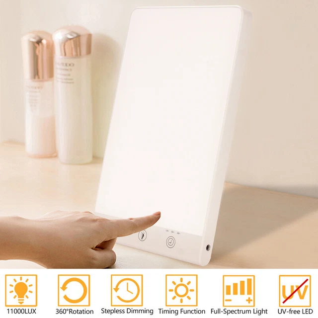 Lámpara de luz diurna regulable lámpara LED terapia de luz control táctil 11000 LUX
