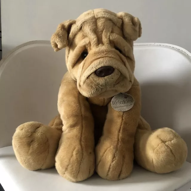 Keel Toys Shar Pei Wrinkly Puppy Dog Simply Soft Toy Plush puppy 28cm tall