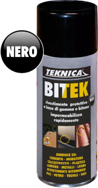 Teknica Rivestimento impermeabilizzante protettivo Nero base di bitume e gomma