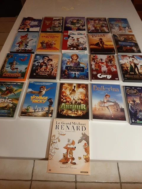 Lot de 22 dvd dessins animés