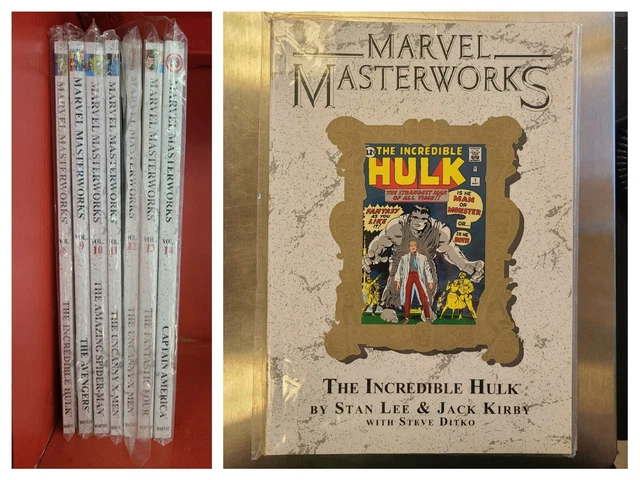 Marvel Masterworks TPB Lot #2 - 7 Books Spiderman Avengers Hulk X-Men