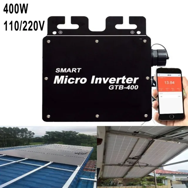 Inversor de lazo de red solar GTB400 400W eficiencia mejorada diseño fácil de usar