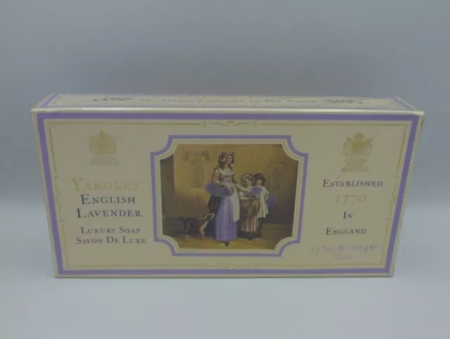 17088/ Yardley English Lavender Soap Seife 3x 100g  NEU OVP eingeschweißt