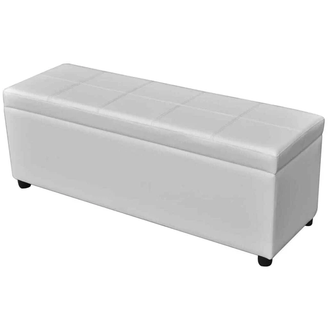 Vidaxl Cassapanca Lunga in Legno Bianca