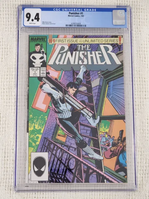 PUNISHER #1 CGC 9.4 Marvel 1987 KEY 1st Ongoing Series Frank Castle Comic!