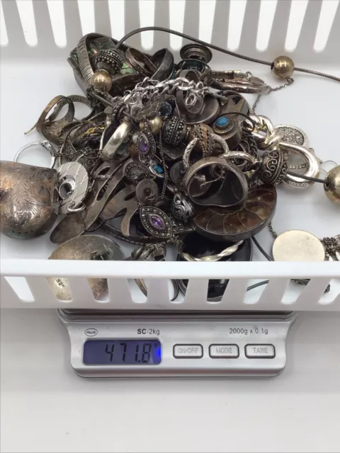 Sterling Silver 925 Mixed Lot 471.8 grams